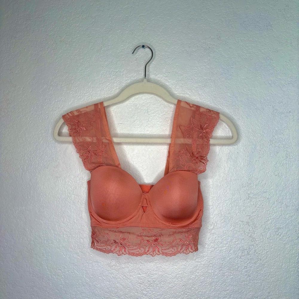 BEBE Coral Kara Bralette/ crop top new with tags